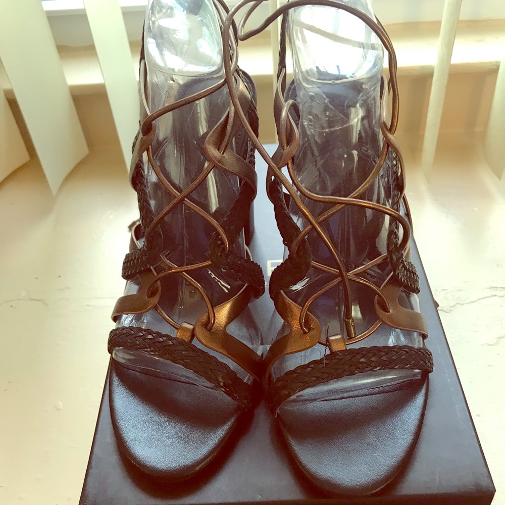 Charles David strappy block heel